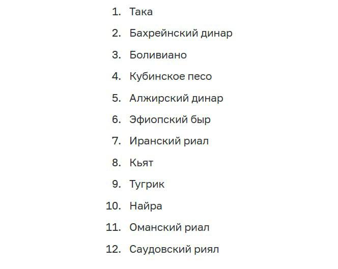 ЦБ России начнёт устанавливать курс рубля к монгольскому тугрику. В список добавили 12 иностранных валют, для которых теперь будут рассчитывать официальный курс.