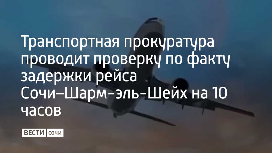 Воздушное судно прилетело с опозданием в аэропорт Сочи 8 января. Из-за этого был задержан вылет в Шарм-эль-Шейх. Об этом сообщили в Уральской транспортной прокуратуре.  Лайнер должен был вылететь на египетский курорт в 15:00 8 января. В итоге он отправился из Сочи в 01:30 9 января. Пассажиры были размещены в гостинице. Им предоставили горячее питание и напитки.  Транспортная прокуратура проверяет соблюдение прав пассажиров.