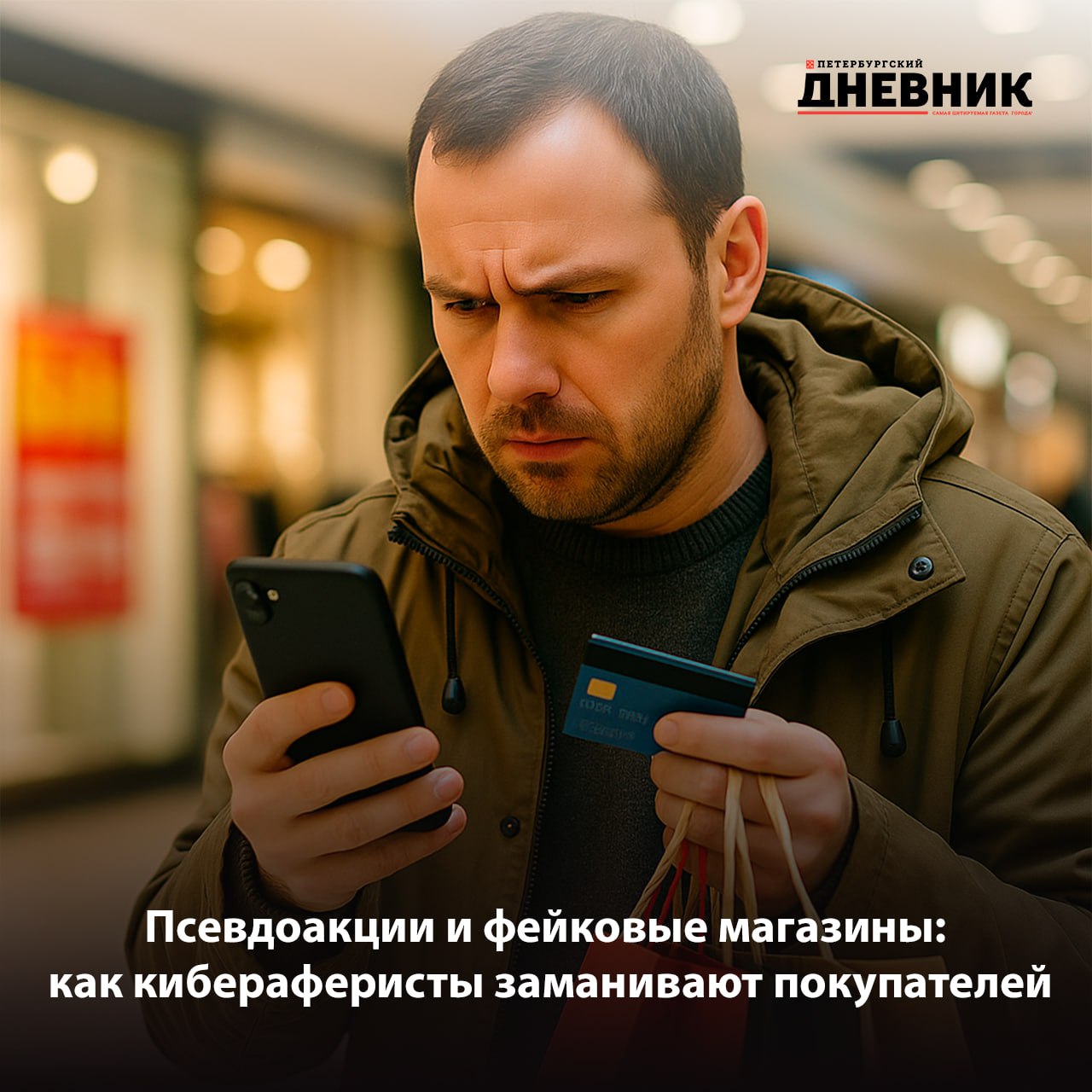 Ловушки Чёрной пятницы кибермошенники вышли на охоту Пока покупатели ждут грандиозных скидок злоумышленники уже готовят свои распродажи С начала октября появилось почти 300 фейковых сайтов маскирующихся под известные бренды На них обещают скидки до 90 но вместо выгодной покупки можно потерять все сбережения Мошенники действуют по отработанным схемам рассылают фишинговые ссылки устраивают фиктивные розыгрыши звонят под видом курьеров и выманивают данные карт Эксперты напоминают не переходите по ссылкам из рассылок проверяйте адрес сайта он должен начинаться с и никогда не сообщайте коды из СМС Настоящие скидки не требуют вашей банковской информации Фото DALL E Подписаться на Петербургский дневник в МАХ