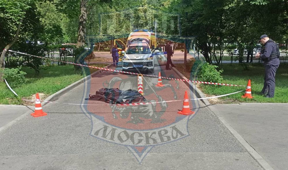 Пожилая женщина погибла под колесами машины на бульваре Яна Райниса. Все произошло... во дворе, где автомобили, по идее, должны ползать как черепахи. Водителя пока ищут. Фото Госавтоинспекции Москвы.