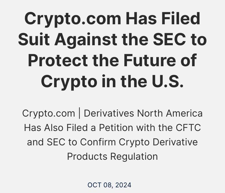 SEC отправила Crypto. com уведомление Wells, а Crypto. com подала иск против SEC.    YouTube   Чат  Торговый клуб   Канал о трейдинге   Invcoin support