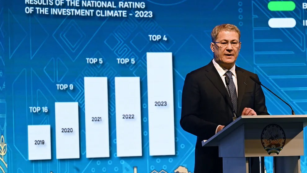 Глава Башкирии Радий Хабиров по итогам декабря занял 14 место в рейтинге влиятельности руководителей субъектов России по версии Агентства политических и экономических коммуникаций Эксперты АПЭК при составлении рейтинга учитывают способность региональных глав воздействовать на принятие решений федеральными властями партийной элитой и крупным бизнесом По мнению респондентов агентства укрепление позиций Радия Хабирова в ноябре он занимал 16 строчку может быть связано с вниманием к работе особой экономической зоны Алга которая вошла в тройку лидеров Национального рейтинга инвестиционной привлекательности Фото Глеб Щелкунов Коммерсантъ Подписывайтесь на Ъ Уфа Оставляйте бусты