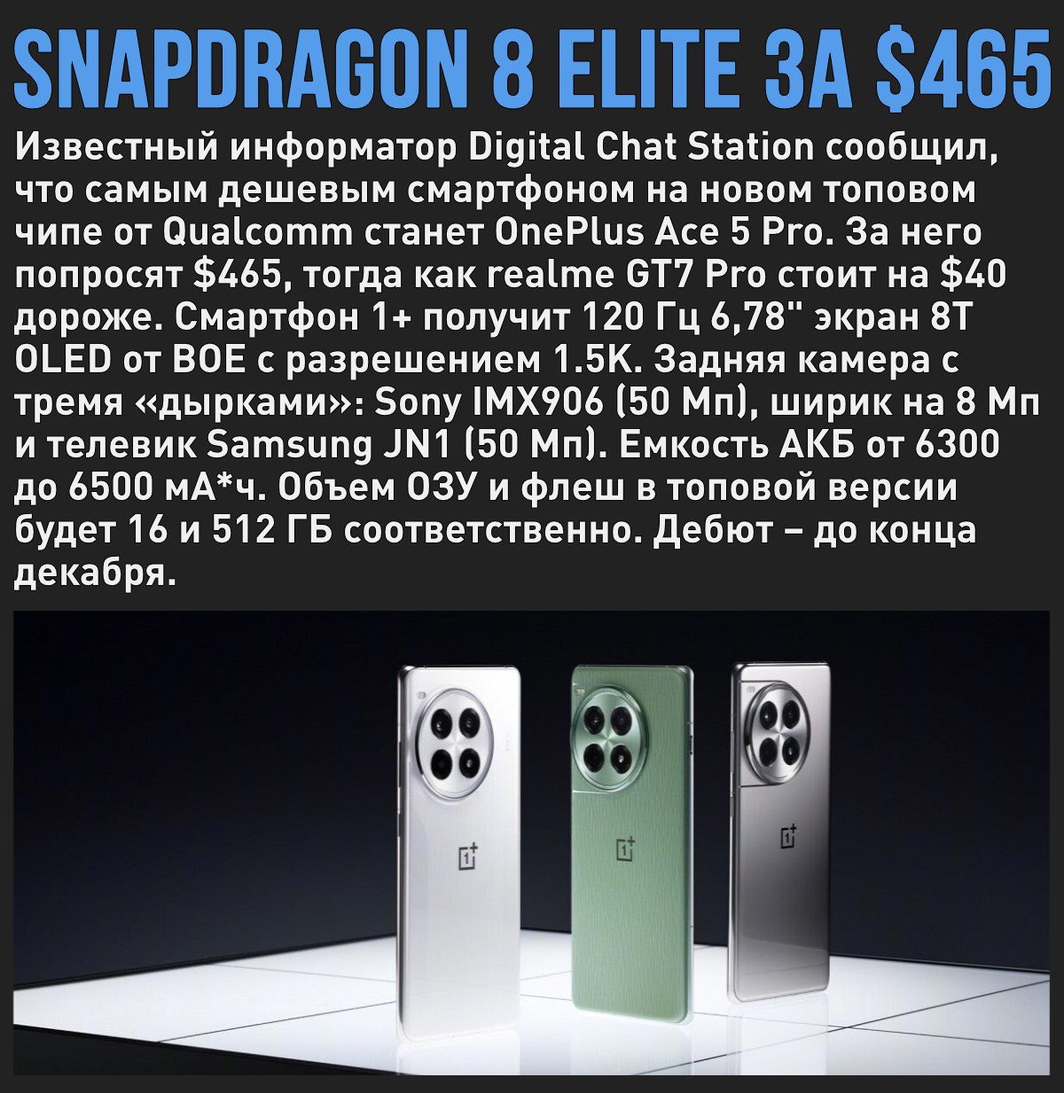 OnePlus готовит самый дешевый смартфон на Snapdragon 8 Elite  Мой Компьютер