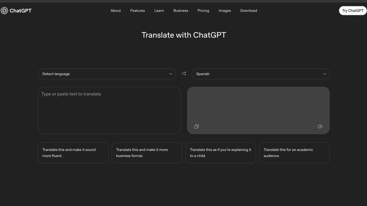 Android Authority OpenAI незаметно выпустила новый инструмент для перевода ChatGPT Translate Новый инструмент будет прямым конкурентом Google Translate На первый взгляд инструмент OpenAI выглядит очень похоже Есть два текстовых поля автоматическое определение языка и др Пока ChatGPT Translate поддерживает 50 языков для перевода Главное отличие не в переводе а что можно сделать с ним после Сервис предлагает подсказки которые позволяют изменить текст Среди них переписать в деловом стиле упростить для ребенка и др При выборе подсказки пользователя переводят в интерфейс ChatGPT Можно будет учитывать контекст аудиторию тональность и др ChatGPT Translate на телефоне позволяет надиктовывать текст Сервис будет поддерживать перевод загруженных изображений Поддержки перевода документов сайтов и рукописного ввода нет ftsec