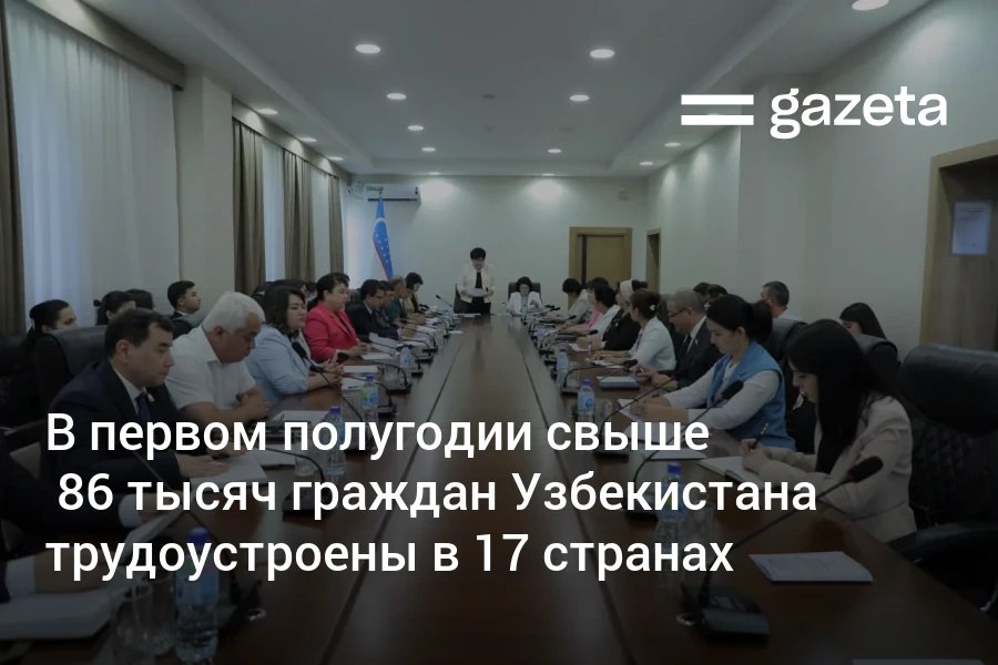 В первом полугодии Узбекистан увеличил квоты на рабочие визы и расширил возможности для трудовой миграции По итогам переговоров с представителями 17 государств и 22 международных организаций определены 211 тысяч новых рабочих мест с зарплатой от 1500 Свыше 86 тысяч узбекистанцев уже трудоустроились за рубежом До конца года планируется довести показатель до 200 тысяч www gazeta uz ru 2025 08 25 migration Telegram Instagram YouTube