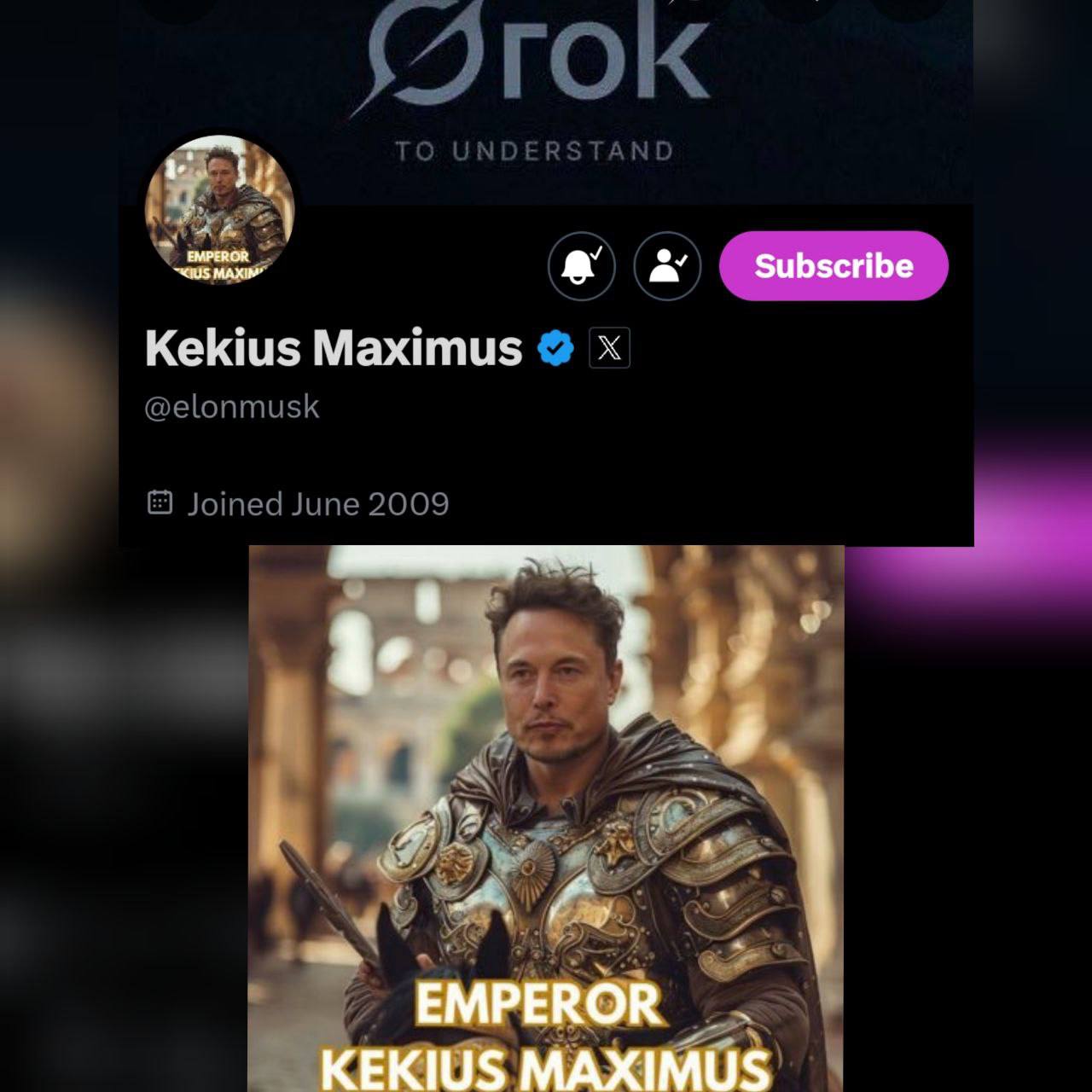 Илон Маск снова сменил имя и фотографию профиля своего аккаунта X. На этот раз он будет называться Император Кекиус Максимус