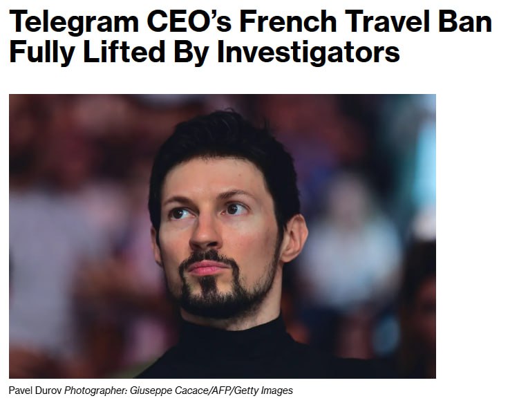 Bloomberg Франция полностью сняла с Павла Дурова ограничения на перемещения По данным источников агентства власти страны приняли такое решение 10 ноября Последнее решение от 10 ноября полностью снимает запрет на выезд из Франции а также отменяет требование регулярно отмечаться в местном полицейском участке говорится в материале Основатель Telegram был задержан французскими властями в аэропорту Парижа в августе 2024 года Дурова обвиняли в пособничестве совершению преступлений в Telegram расследование продолжается В июне 2025 года Дурову разрешили ограниченные поездки в Дубай Подписывайтесь на BFM И в MAX
