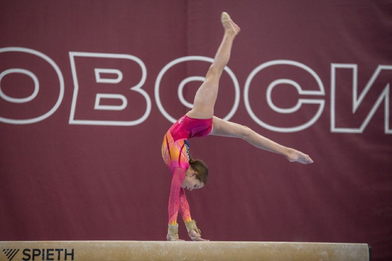 Владивостокская гимнастка стала двукратной чемпионкой международных соревнований В Новосибирске прошли международные соревнования по спортивной гимнастике на призы Олимпийского чемпиона Евгения Подгорного В турнире приняли участие около 100 сильнейших гимнастов из России Турции Армении Казахстана и Узбекистана Воспитанница муниципальной спортивной школы Владивостока Александра Искакова в составе российской сборной продемонстрировала отличную подготовку и завоевала две золотые медали Спортсменка стала лучшей в упражнениях на разновысоких брусьях и на бревне выполнив программу мастеров спорта среди юниорок Её наставником выступает Лариса Недовесова СпортВладивостока ВладивостокСпортивной