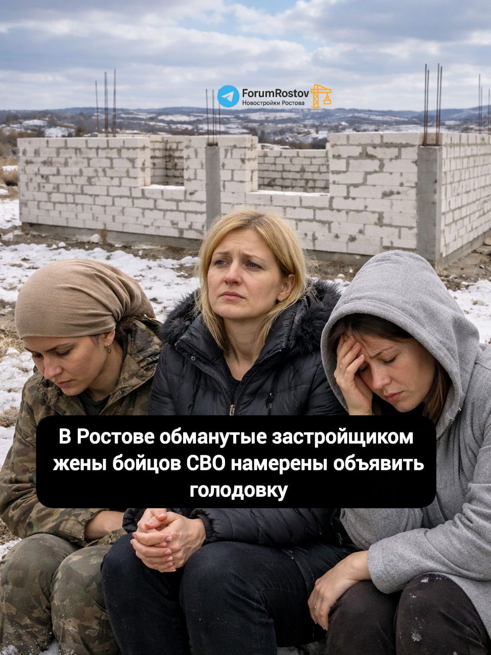 В Ростове на Дону жены участников СВО пострадавшие от действий застройщика заявили о намерении начать бессрочную голодовку Женщины остались без домов но с многомиллионными ипотечными долгами и по их словам не смогли добиться помощи на региональном уровне По словам пострадавших Компания Ситистрой и связанные с ней лица собрали деньги на строительство частных домов в Ростовской области Крыму и Воронежской области однако обязательства не выполнили У большинства семей работы остановились ещё в 2024 году возведены лишь фундаменты или стройка не начиналась вовсе Среди пострадавших не менее 29 семей участников СВО в том числе многодетные Одна из пострадавших ростовчанка Елена Белокопытова оформила льготную ипотеку под 6 и перевела застройщику более 4 млн рублей Фактически был выполнен только фундамент стоимость которого по экспертизе составила 600 700 тыс рублей Остальные деньги пропали Ситуацию усугубляют ипотечные обязательства дома не сданы но кредиты нужно платить Банки предупреждают о штрафах и росте ставок платежи могут вырасти до 140 160 тыс рублей в месяц По делу проходят Евгения Игнатьева Евгений Павловский и Арутюн Арутюнян По словам пострадавших Арутюнян покинул Россию остальные фигуранты находятся под подпиской о невыезде Стройка не возобновляется Следствие установило что фигуранты получили более 1 млрд рублей от сотен граждан Арестовано имущество на 116 млн рублей выявлен эпизод легализации 250 млн рублей Голодовку жёны участников СВО планируют начать 18 декабря с 15ч Они требуют вмешательства федеральных властей и помощи от достройки домов до пересмотра условий ипотек Вариантов решения ситуации по мнению пострадавших достаточно Достроить дома можно за счет средств резервного фонда бюджета где заложены деньги на восстановление пострадавшего в результате ЧС жилья и инфраструктуры Семьи также устроит если банки в которых оформлены ипотеки пойдут людям навстречу Они могли бы списать ипотеки Или списать те деньги которые мы отдали застройщику но на которые не был выполнен объем работ Банки также могут дать льготную ипотеку Павловскому под 0 1 чтобы он строил наши дома и выплачивал сам В конце концов можно привлечь к достройке инвесторов пишут пострадавшие Как Вы считаете какое решение может быть в данной ситуации Новости строительства и недвижимости Ростова на Дону