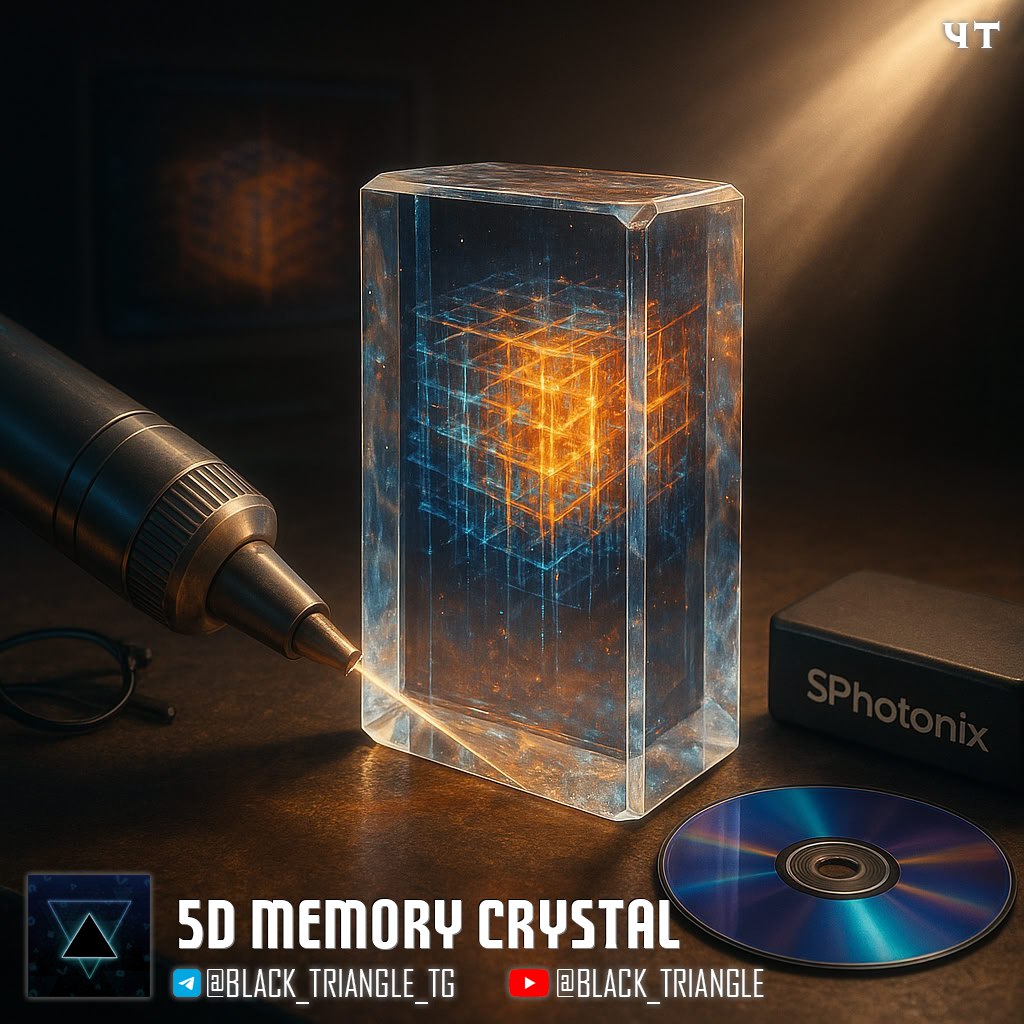 Американская компания SPhotonix представила технологию хранения данных на 14 миллиардов лет 5D Memory Crystal Принцип работы основан на записи данных фемтосекундным 10 ¹⁵ секунды лазером в кварцевое стекло Лазер создаёт внутри материала наноструктуры воксели размером в десятки нанометров которые обладают двулучепреломлением расщепляют луч света на два 5D измерений хранения включают три пространственных координаты x y z ориентацию оптической оси силу преломления это позволяет записывать до 8 бит на один воксель вместо одного бита на обычных носителях Ёмкость одной 5 дюймовой кварцевой пластины достигает 360 ТБ эквивалент примерно 5000 Blu ray дисков Срок хранения данных при температуре 190 C составляет 13 8 миллиардов лет это возраст нашей Вселенной При комнатной температуре расчётный срок жизни данных составляет 10²⁰ лет Кварцевое стекло устойчиво к радиации экстремальным температурам и механическим повреждениям Текущие характеристики скорость записи 4 МБ с чтения 30 МБ с В планах компании за 3 4 года достичь 500 МБ с что сделает технологию конкурентоспособной с архивными ленточными системами На данный момент на 5D кристаллы уже записаны человеческий геном 15 ГБ вся Wikipedia а также игра Heroes of Might and Magic III это первая видеоигра сохранённая на таком носителе Ориентировочная стоимость оборудования устройство чтения около 6000 записи около 30000 Компания планирует выпустить портативное устройство чтения для клиентов в ближайшие 18 месяцев Целевой рынок холодное хранение данных которое составляет 60 80 всех данных в мире По прогнозам IDC к 2028 году ежегодно будет генерироваться 394 зеттабайта данных и традиционные HDD SSD не справляются с такими объёмами при высоком энергопотреблении и ограниченном сроке службы SPhotonix не планирует самостоятельно производить носители компания выбрала модель лицензирования технологий по примеру ARM Holdings News Soft Gear Links