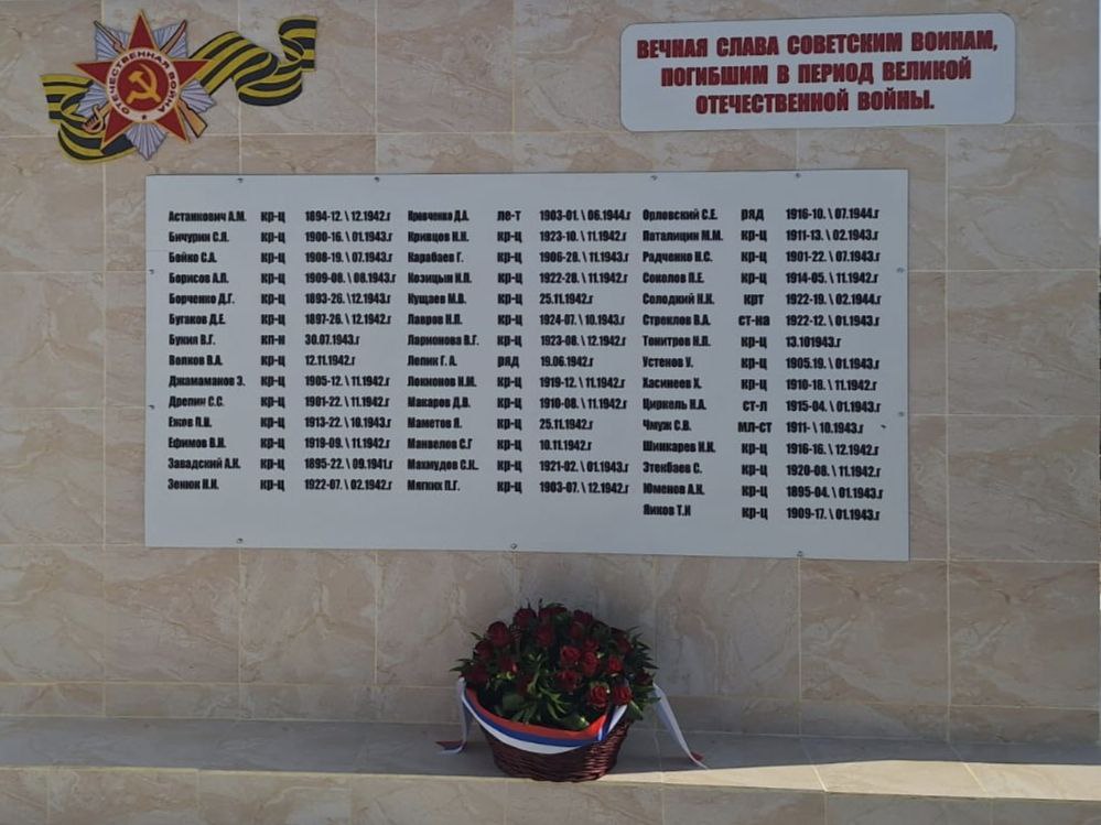 В преддверии Дня Неизвестного солдата сотрудники Посольства России в Туркменистане посетили и возложили цветы на недавно отремонтированном мемориале советским воинам в г Гызыларбате Балканского велаята МыПомним