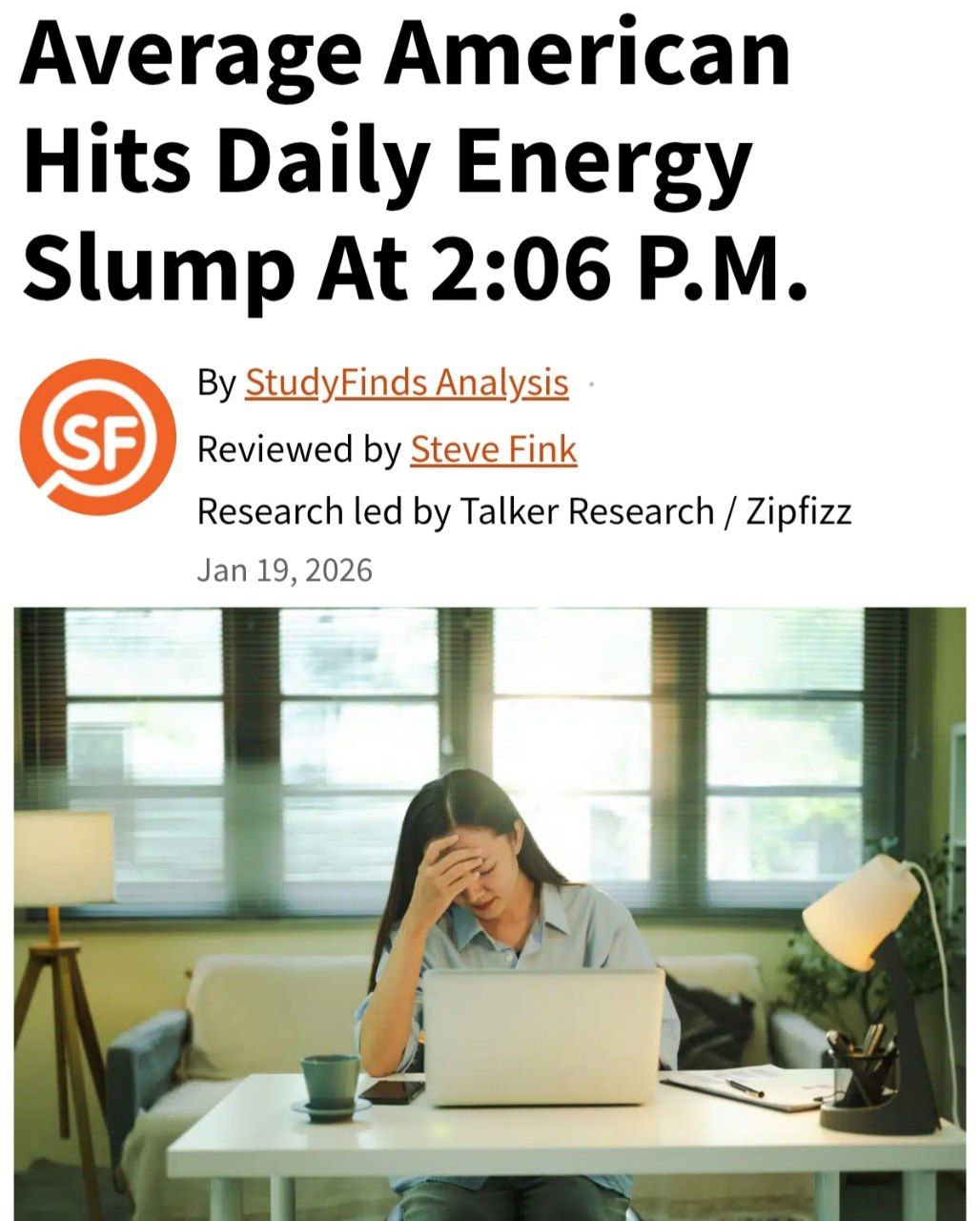 В 14 06 у большинства людей резко падает энергия следует из данных исследования По словам учёных это точка разряда снижаются концентрация и мотивация поэтому мозг хуже справляется даже с простыми задачами