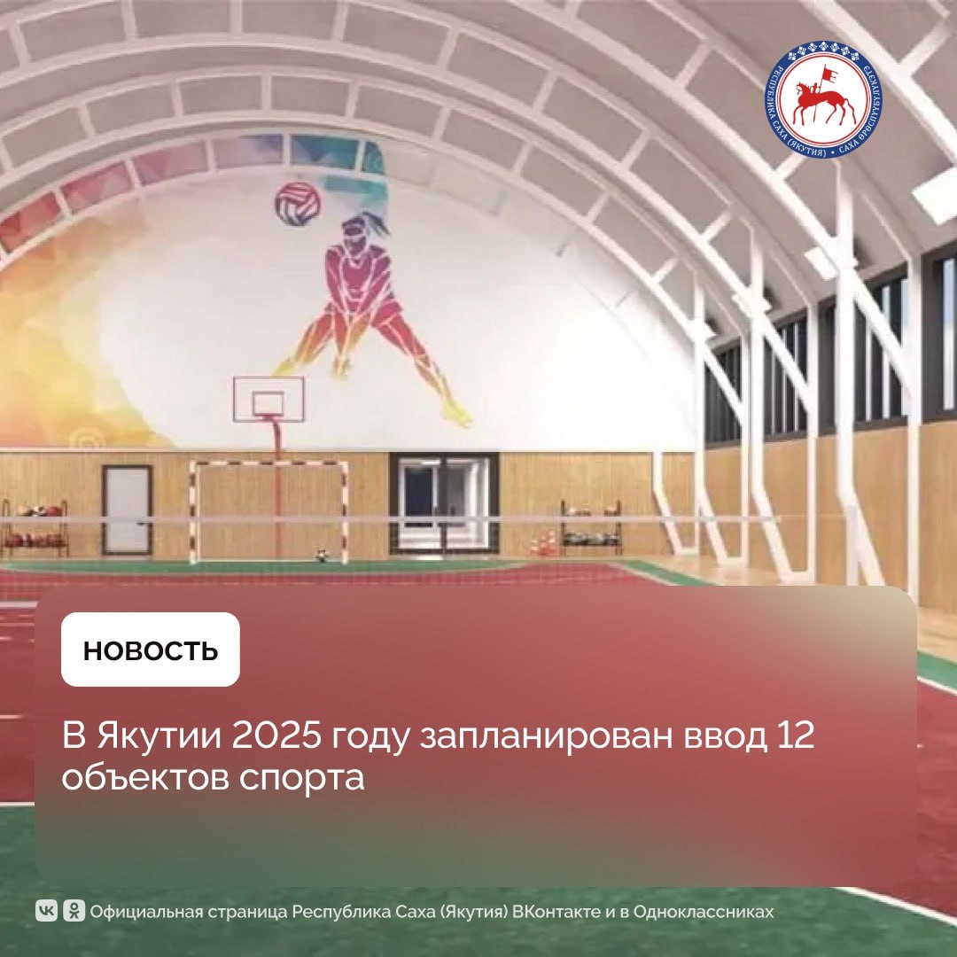 До конца 2025 года в Якутии планируют обеспечить ввод 12 новых спортивных объектов 3 из них уже построены ожидается завершение строительства остальных 9 ти В числе открытых объектов первая очередь спортивного комплекса в селе Сунтар Сунтарского улуса многофункциональный оздоровительно спортивный комплекс и стадион на 1000 мест в селе Ытык Кюель Таттинского района До конца года завершится строительство многофункционального оздоровительно спортивного комплекса в микрорайоне Спортивный в городе Якутске Кроме того возводятся модульные спортивные залы в селах Чаппанда Нюрбинского района и Черкех Таттинского продолжается строительство умной спортивной площадки в городе Вилюйске Вилюйского улуса Все эти три объекта создаются в рамках реализации федерального проекта Бизнес спринт Я выбираю спорт Также будут созданы спортивные залы в селах Крест Хальджай Томпонского улуса и Танда Усть Алданского многофункциональный спортивный зал в селе Кюндяя Сунтарского района универсальный комплекс спортивных единоборств в селе Андреевское Верхневилюйского физкультурно оздоровительный комплекс открытого типа в селе Боробул Таттинского улуса Еще в 2025 году запланировано и создание 8 спортивных площадок ГТО В ближайшие годы благодаря федеральным проектам планы амбициозные будут не только возводить новые объекты но и активно внедрять цифровые технологии для управления ими За последние пять лет в Якутии за счет всех источников финансирования введено в эксплуатацию 44 новых спортивных объекта Активно внедряются новые спортивные направления включая гонки дронов фиджитал спорт и многоборье ГТО Регулярно проводятся соревнования различного уровня демонстрируя успехи на межрегиональных и всероссийских соревнованиях Реализуются федеральные всероссийские проекты В мае в парках скверах и площадках открывается сезон утренних зарядок В Якутии оказывают всестороннюю поддержку участникам специальной военной операции проводят встречи с представителями адаптивного спорта привлекают их к занятиям физкультурой и спортом Мероприятия реализуются во исполнение целей и задач государственной программы Спорт России в рамках президентских национальных проектов ПравительствоЯкутии