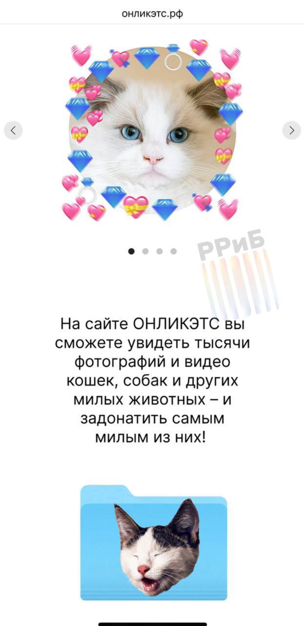 «Зачем платить за чужие попки, если можно поддержать пушистые лапки». OnlyFans с котиками вместо моделей запустят в России. Сервис получил название ОнлиКэтс — вместо откровенных фото будут снимки котов, собак и других милых питомцев. Пользователи смогут донатить конкретным животным, а в ответ получать контент с их участием. Сначала к платформе подключат приюты, позже — всех желающих. Запуск обещают в ближайшее время.