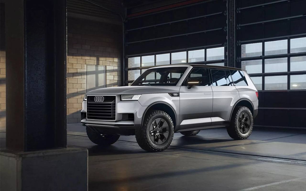 Audi хочет выпустить свой Gelendwagen Пока информации о самой модели очень мало но вероятно она будет основана на внедорожном концепт каре Q6 e tron отличающемся приподнятой стойкой портальными мостами переработанным обвесом и прочными шинами повышенной проходимости По данным Carscoops модель будет позиционироваться выше Q7 и Q8 Намеки на конкурента Gelendwagen давал еще в 2023 году бывший шеф дизайнер Audi Марк Лихте