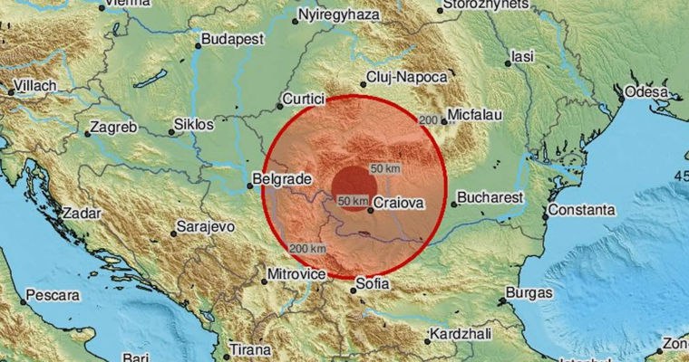 В Румынии произошло землетрясение магнитудой 4 4 В пятницу 22 августа в Горже произошло землетрясение сообщает Институт физики Земли Румынии INCDFP