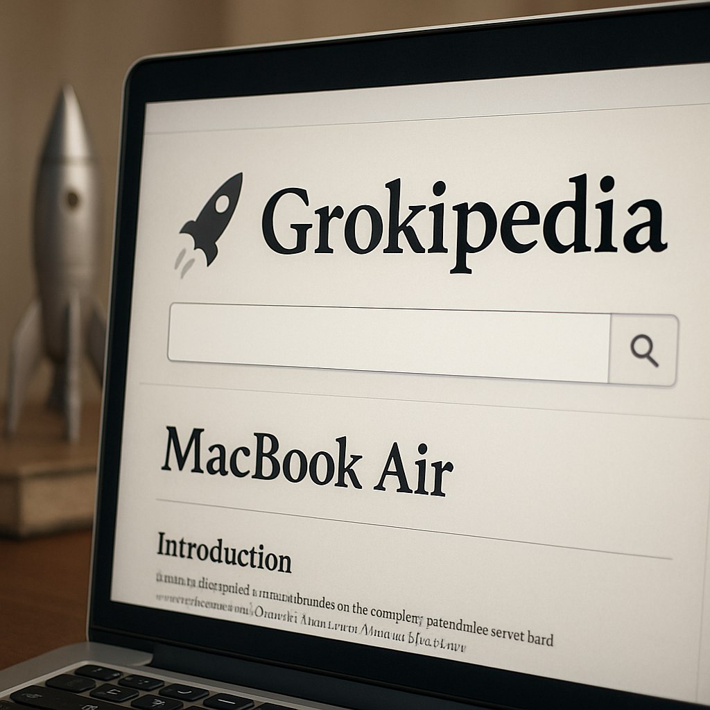 xAI запустила Grokipedia свою онлайн энциклопедию похожую на Википедию Однако пользователи уже заметили что многие статьи на Grokipedia содержат заимствования из Википедии Дизайн Grokipedia сейчас довольно прост на главной странице находится большая строка поиска а статьи имеют базовую структуру с заголовками и подзаголовками Однако возможности редактирования страниц ограничены и пользователи не могут вносить свои изменения   Некоторые статьи например о MacBook Air и PlayStation 5 почти идентичны своим аналогам из Википедии что приводит к критике со стороны представителей Wikimedia Foundation В то время как Grokipedia содержит более 885 000 статей Википедия насчитывает около 7 миллионов страниц Несмотря на обещания Элон Маска о том что Grokipedia станет масштабным улучшением эксперты указывают на необходимость прозрачности и человеческого участия в создании знаний PRO AI OFFICIAL