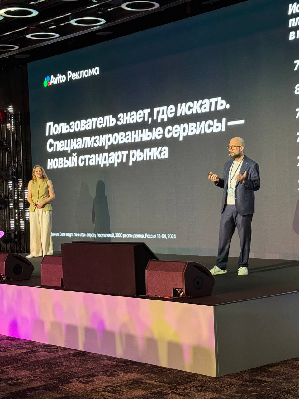 89% пользователей ищут товары на площадках электронной коммерции. Лишь 11% обращаются к поисковым системам для транзакционного поиска: остальные распределяются между пятью крупнейшими торговыми площадками. По словам директора Авито Рекламы Якова Пейсахзона, 55% сессий на Авито приходятся на ленту рекомендаций, и именно через неё происходит 40% всех сделок. При этом 38% пользователей регулярно возвращаются к своим избранным продавцам, а 33% — используют сохраненные поиски. Эти данные подтверждают, что вероятность покупки возрастает при наличии персонализированных предложений. Для бизнеса это означает, что недостаточно просто разместить рекламу — нужно учитывать поведение клиентов и адаптировать контент в реальном времени — так растут вовлеченность и конверсия.