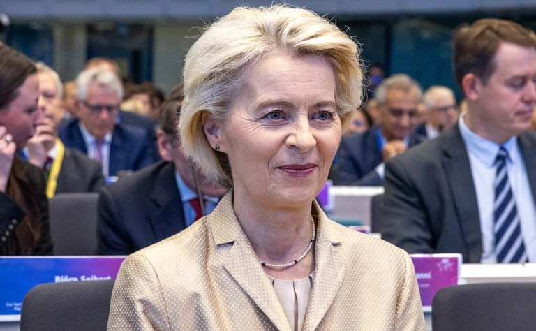 Глава Еврокомиссии Урсула фон дер Ляйен направила письмо странам Евросоюза с тремя предложениями по финансовой помощи Украине на 135 7 млрд сообщают Financial Times и Reuters изучив конфиденциальный документ Мы определили три основных варианта поддержка которая будет финансироваться государствами членами за счет грантов кредит финансируемый союзом за счет заимствований на финансовых рынках или кредит связанный со средствами на заблокированных счетах России написала она По мнению главы ЕК эти три варианты не взаимоисключающие их можно комбинировать или применять последовательно Однако с учетом сложности вариантов и срочности ситуации следует начать выплаты ко второму кварталу 2026 года а значит любой выбранный сценарий необходимо разработать в срочном порядке и согласовать на саммите ЕС в середине декабря сказано в письме Фото Omar Havana Getty Images РБК в Telegram MAX