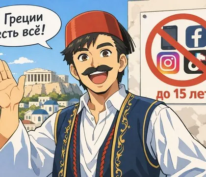 Греция первой в Европе объявила запрет соцсетей для детей младше 15 лет Греция первой в Европе объявила о запрете доступа к социальным сетям для детей младше 15 лет Ограничение вступит в силу с 1 января 2027 года Власти объясняют решение ростом тревожности проблемами со сном и зависимостью от цифровых платформ