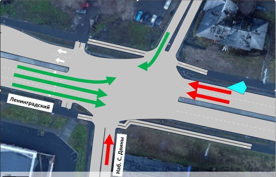 С завтрашнего дня изменится схема работы светофора на пересечении Ленинградского и набережной Северной Двины.   Такое решение приняла рабочая группа по безопасности дорожного движения. Из изменений:   Движение по проспекту будет разделено;  Каждому направлению добавится движение с одной из поперечных улиц;   Введена отдельная фаза для пешеходов.  Как пояснили в горадмине, новая схема исключает пересечение встречных потоков в одной фазе, что снизит аварийность при совершении левого поворота. Кроме того, адаптивное управление светофором повысит пропускную способность, особенно утром, в сторону города.    Архангельск №1   Прислать новость