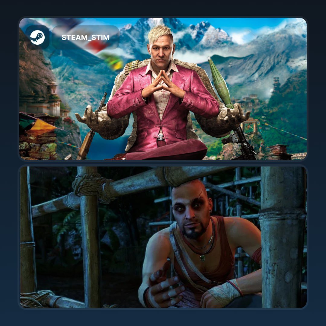 Ubisoft завезла ДОСТИЖЕНИЯ в Steam для Far Cry 4 и Far Cry 3   Far Cry 4 — 57 достижений.  Far Cry 3 — 44 достижения.  Все ачивки, полученные в лаунчере Ubisoft, автоматически перенесутся в Steam.    — Повод перепройти их ещё раз    Steam Игры   Чат