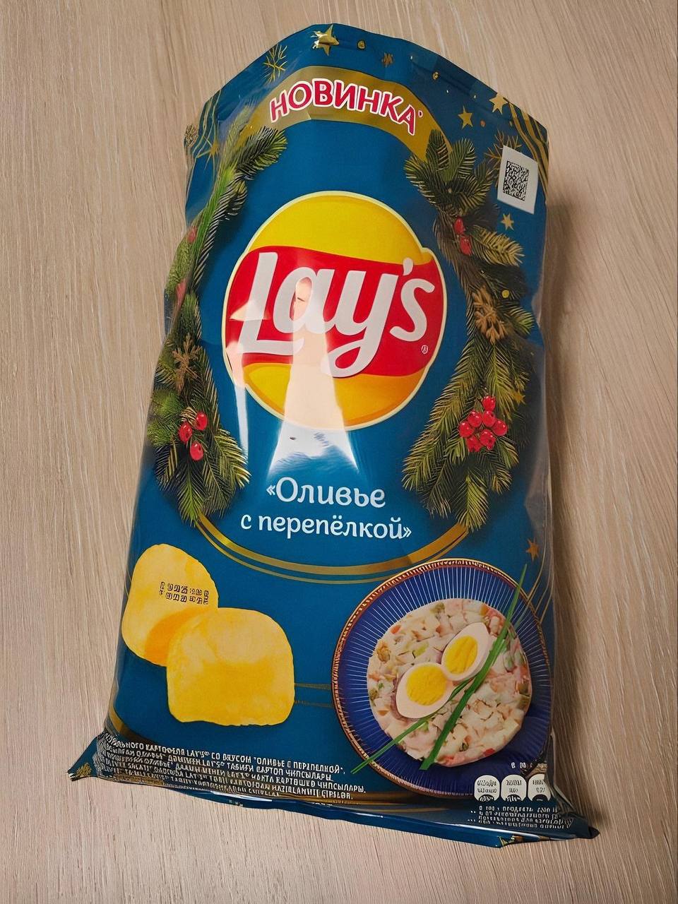 На полках российских магазинов скоро появится Lay s со вкусом оливье с перепелкой Планировался выход к новому году но нас решили порадовать раньше