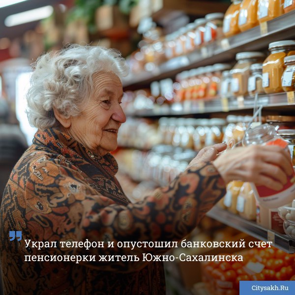 Пожилой жительнице села Углезаводск пришлось обратиться в полицию после того как неизвестный похитил ее телефон и снял с банковского счета 25 тысяч рублей   citysakh ru news 122535