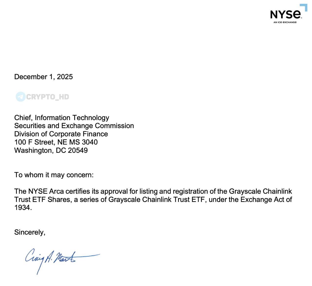 Биржа NYSE запустила торговлю Chainlink ETF от Grayscale Сегодня началась торговля первым в истории биржевым фондом ETF на основе блокчейн технологии Chainlink ETF от компании Grayscale investing investing