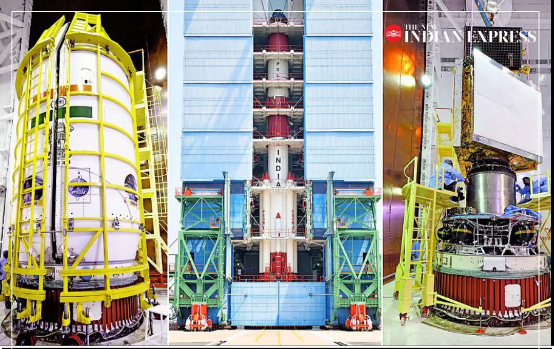 СВЕЖИЕ НОВОСТИ ISRO запустит самый передовой индийский спутник-шпион с радиолокационным изображением EOS-09 PSLV-C61 завтра в 5:59 утра — это будет 101-й запуск