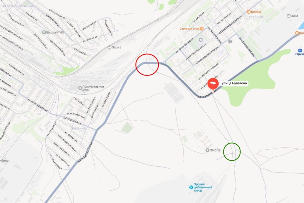 24 и 25 ноября в Орске закроют железнодорожный переезд в районе п Степной Гудрон Переезд расположен на улице Булатова Во время закрытия будут проводиться путевые работы Объезд закрытого участка организуют через технологический проезд щебзавода будут дежурить сигналисты Закрыт переезд будет с 06 00 до 20 00 Урал56 Ру в MAX