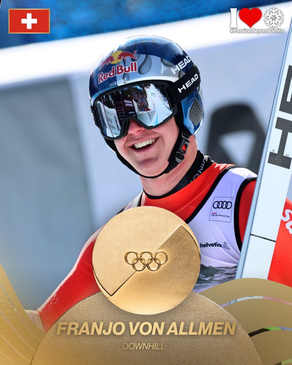 Швейцарец Франьо фон Алльмен выиграл первую золотую медаль Олимпиады 2026 Горнолыжник стал лучшим в скоростном спуске показав время 1 минута 51 61 секунды Серебро и бронзу взяли итальянцы Джованни Францони 0 2 секунды и Доминик Парис 0 5 секунды Подписывайтесь на РИА Новости Спорт в MAX