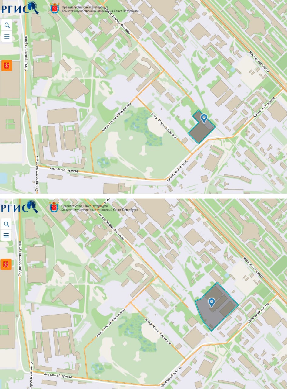 Жилые дома появятся между улицей Марии Кошкиной и Московским шоссе  Как сообщает "Деловой Петербург", производитель алкоголя Ladoga сдал в аренду девелоперу РСТИ участок 3,7 га на Московском шоссе, 13, где сейчас находится завод по выпуску водки и джина.  Передача земли в аренду РСТИ связана с планами по переносу производства на новую площадку в промзону "Красносельская". По его словам, освободить участок планируется в течение пяти лет. В РСТИ сделку пока не комментировали.  Эксперты считают, что стоимость участка можно оценить в 3,5–3,8 млрд рублей. Локация соответствует проекту бизнес-класса со средней стартовой ценой квартир от 300 тыс. рублей за м2.  За информацию спасибо Александру Куценко, Александру Треугольникову и Oks_Anna!  UPD: точные участки в материале не указаны, нашли на РГИС наиболее вероятные варианты  исходя из расположения завода на карте