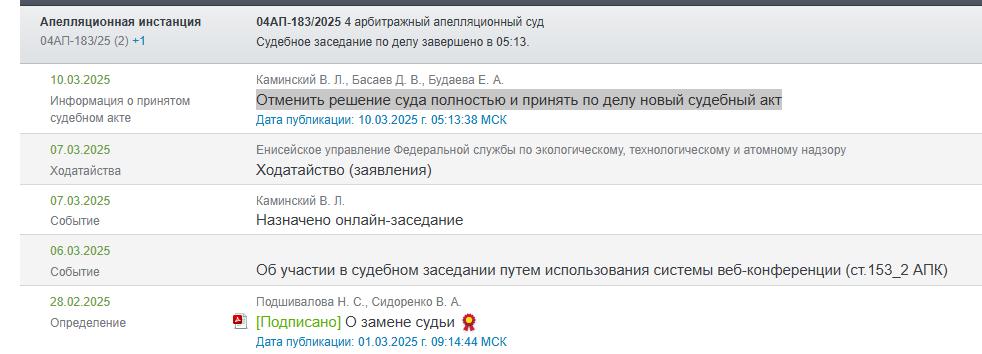 4 Арбитражный апелляционный суд отменил решение Арбитражного суда Иркутской области, который в ноябре 2024 года признал законность строительства нового терминала в аэропорту Иркутска и фактически разрешало его эксплуатацию.   Сегодня данное решение было обжаловано и отменено.   Напомним:  27 ноября 2024 года Арбитражный суд Иркутской области признал недействительными претензии Байкало-Ангарской транспортной прокуратуры к аэропорту Иркутска по поводу нового временного терминала. На заседании было решено отменить запрет на ввод в эксплуатацию. Истец обжаловал это решение и выиграл апелляцию.   Возведение терминала завершилось в ноябре 2024 года. В одноэтажном каркасном здании площадью 2,6 тысячи квадратных метров создали зоны прибытия, выдачи багажа, а также ожидания для трансферных пассажиров и встречающих.