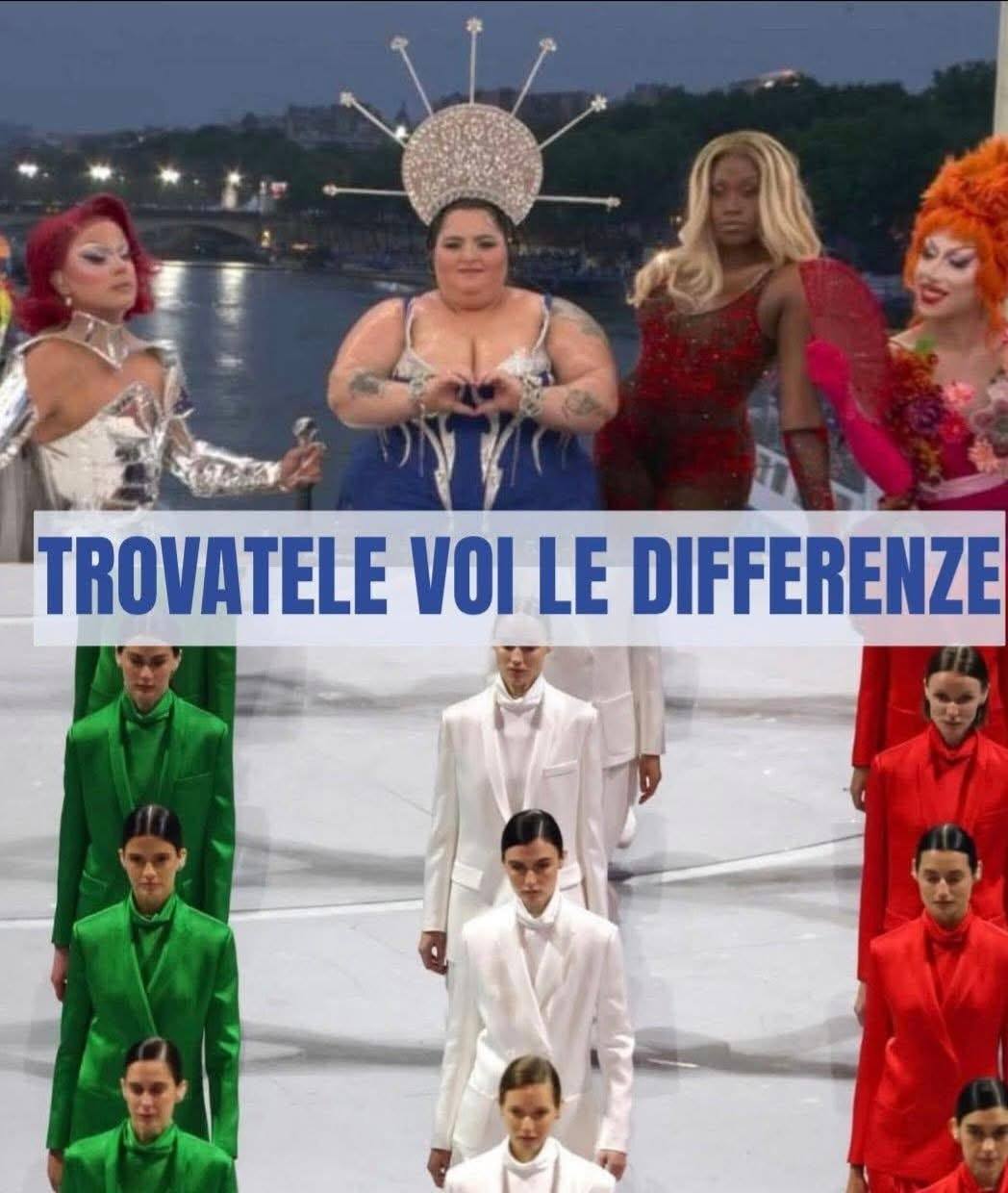 Французское извращение и итальянская элегантность Итальянцы в соцсетях обсуждают разницу в подходе организаторов двух последних Олимпиад с удовольствием отмечая что в Милане в отличие от Парижа смогли обойтись без навязчивого продвижения ЛГБТ движение ЛГБТ запрещено в России Подписаться на РИА Новости