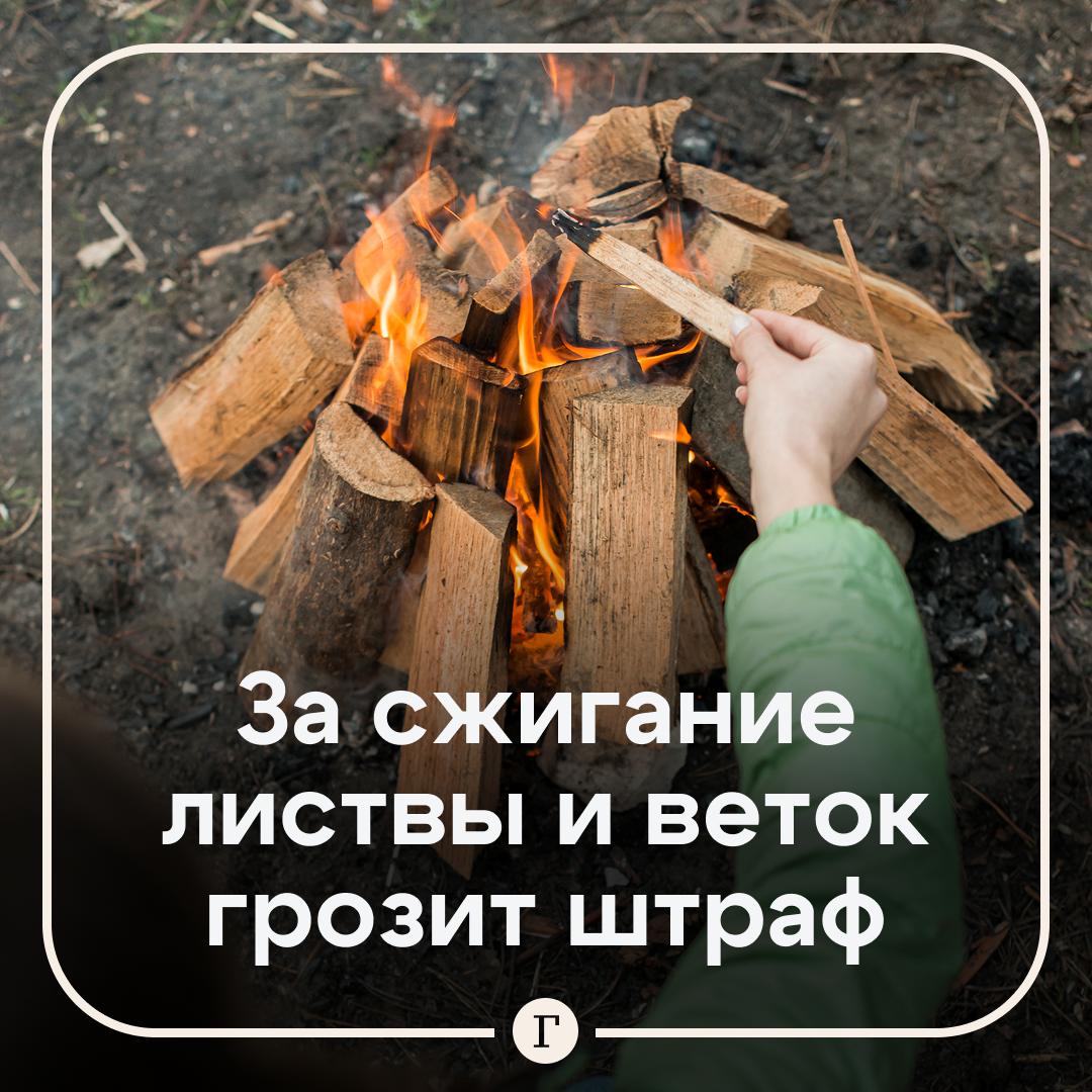 За сжигание листвы и веток на даче будут штрафовать на 15 тыс руб Разрешается жечь траву и листья только в металлической емкости объемом не более одного кубометра От нее до зданий должно быть не менее 7 5 метра Или можно выкопать яму глубиной не меньше 30 см и диаметром от 1 м при этом расстояние до строений должно быть не менее 15 м И при любом способе запрещено оставлять огонь без присмотра предупредила адвокат   Читайте Газету Ru в MAX Участвуйте в розыгрыше