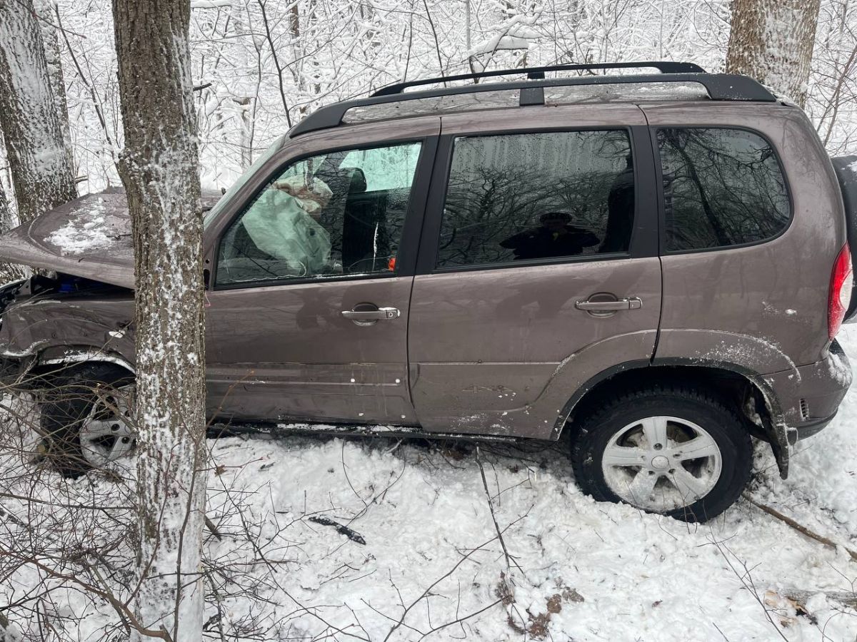 Не справилась в управлением и врезалась в дерево: в Калачеевском районе водительница пострадала в аварии     Вчера, примерно в 09:40 часов автоледи за рулем автомобиля «Шевроле Нива» не справилась с управлением и съехала в кювет. Машина врезалась в ствол дерева. Причиной ДТП считают гололед и непогоду. Водительница получила телесные повреждения и была доставлена в больницу.  ↗  Прислать новость   Подписаться