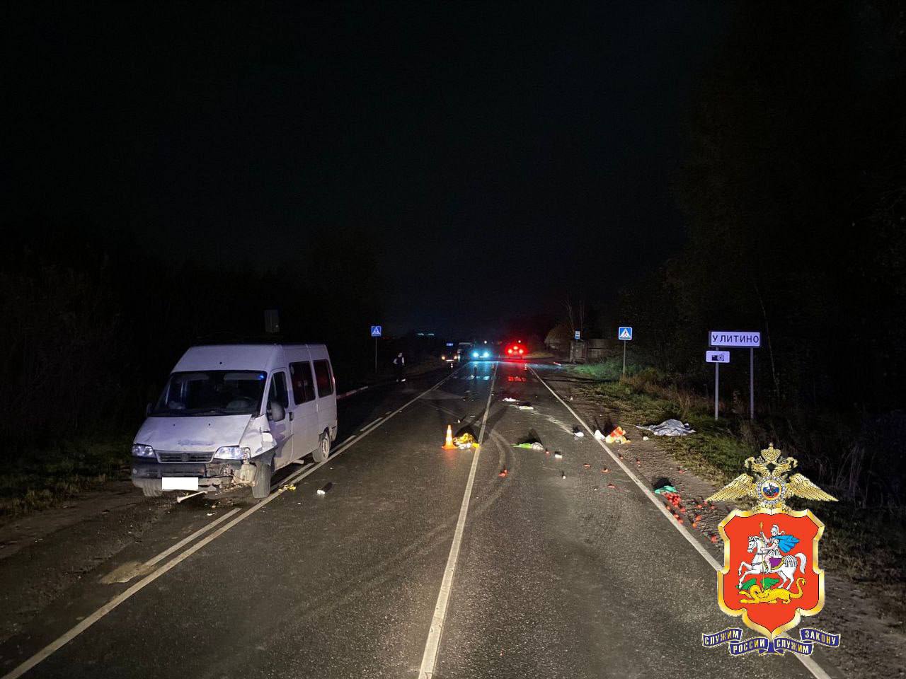 В Павло-Посадском районе автомобиль сбил женщину с маленьким ребенком — они переходили дорогу по пешеходному переходу  Мама скончалась после ДТП, а четырехлетний ребёнок находится в больнице с тяжелыми травмами  ЧП / Москва