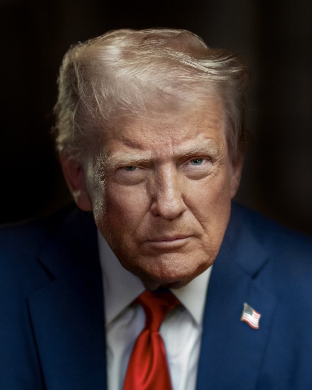 Белый дом опубликовал новый официальный портрет Трампа. Топор Live. Подписаться