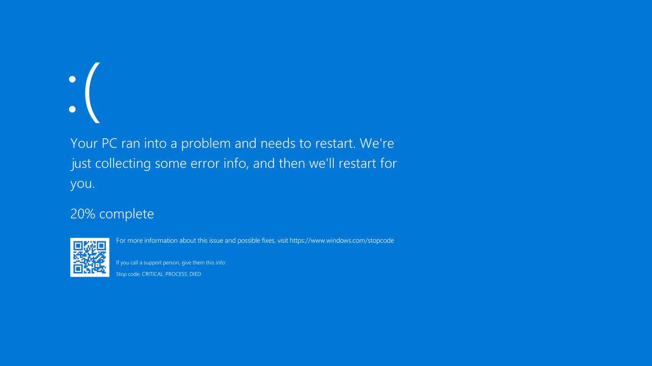 Microsoft подтвердила, что в летнем обновлении Windows 11 «синий экран смерти», который присутствует в системе почти 40 лет, заменят на чёрный экран ошибки. Смайлик с грустным лицом и QR‑код исчезнут. Вместо них пользователи увидят код ошибки и драйвер, вызвавший сбой — решение, направленное на ускорение диагностики проблем.