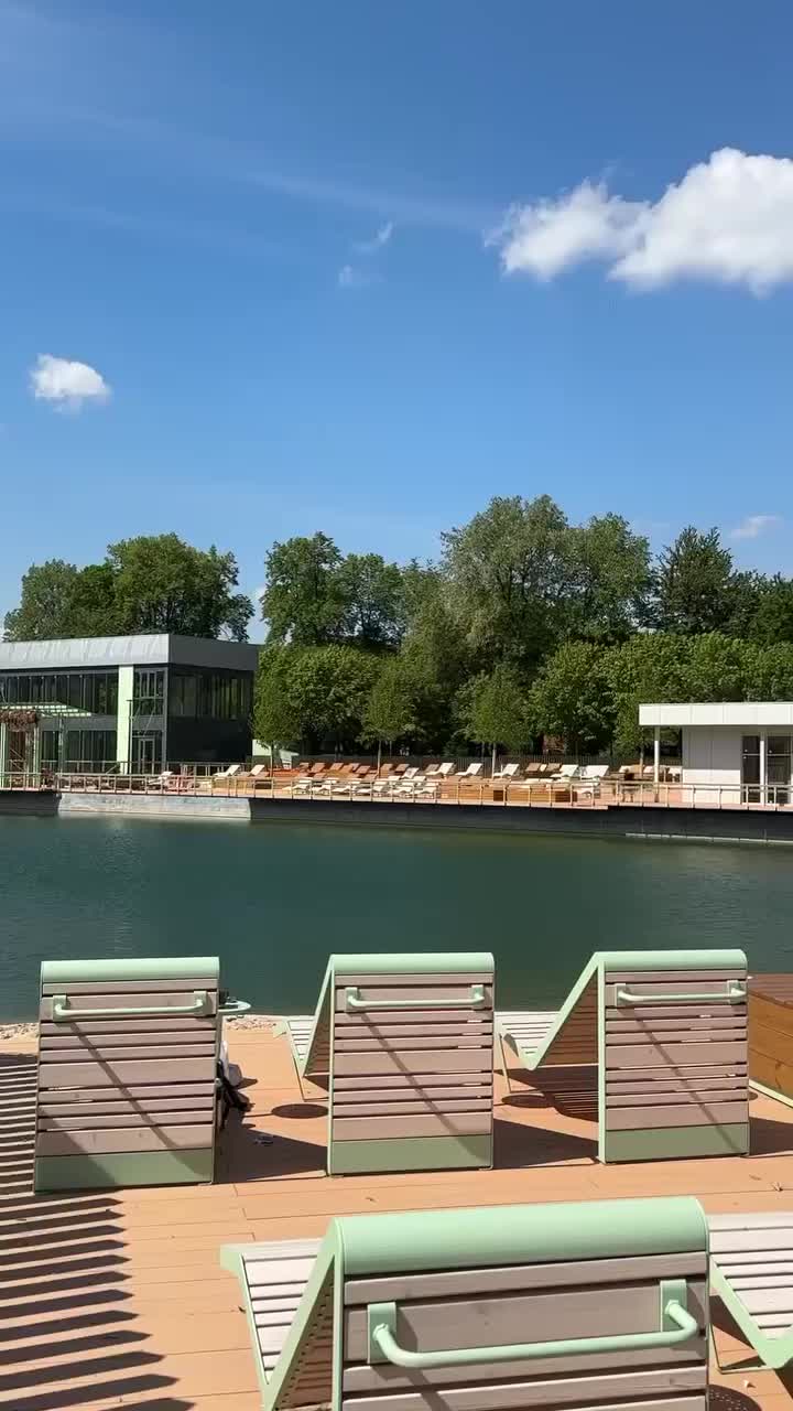 Открытие нового пляжа в парке Горького у Пионерского пруда