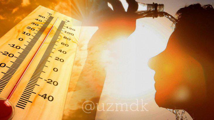 В Узбекистан идут экстремальные выходные: жара до +42°C По данным Узгидромета, уже с 13 июня по всей стране начнётся резкий скачок температуры. Жаркий и сухой воздух, движущийся с юга, вызовет аномальное повышение температуры: • В центральных регионах — до +36…+38°C • На севере и в пустынных зонах — до +40…+42°C Избегайте долгого пребывания на солнце, пейте больше воды и берегите здоровье. Подпишитесь и следите за актуальными новостями на нашем канале