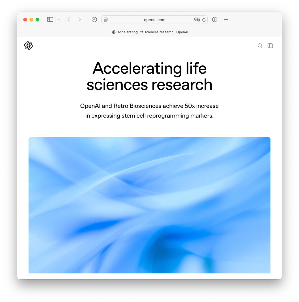 Нейронки могут остановить старение OpenAI создали модель GPT 4b micro которая способна ускорить генерацию стволовых клеток Модель вывела новые варианты факторов Яманаки белков которые превращают взрослые клетки в молодые стволовые И они оказались в 50 раз эффективнее стандартных Новые варианты белков показали еще и способности к улучшению процессов восстановления ДНК Кажется мы оказались на пороге появления регенеративной медицины