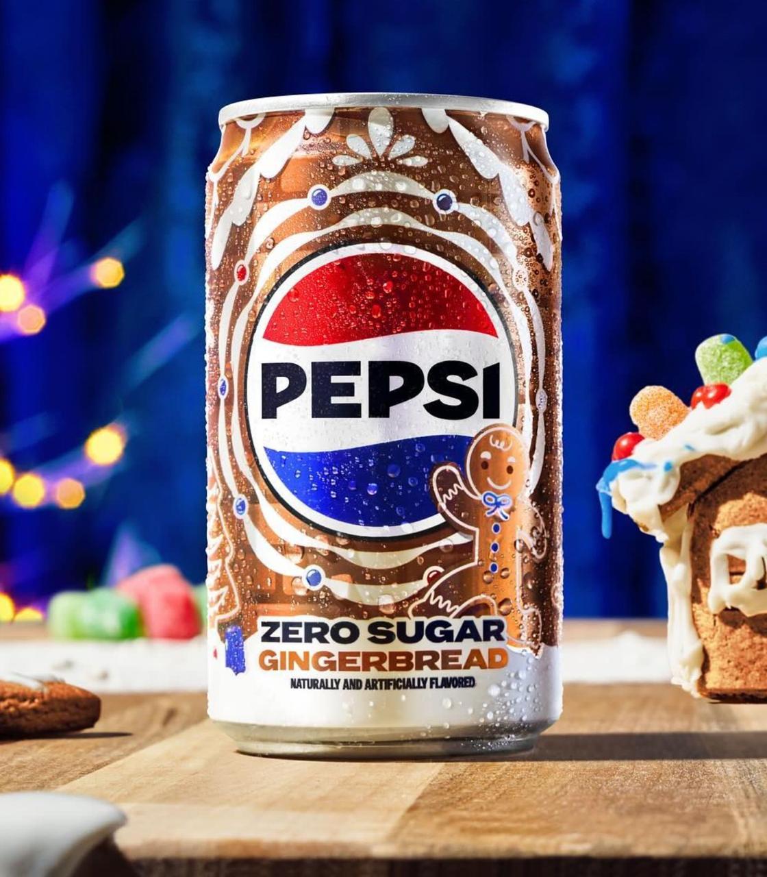 Pepsi выпустила газировку со вкусом ИМБИРНОГО пряника лимитированная серия будет доступна только зимой уже сейчас баночки развозят по магазинам Готовимся заказывать на маркетплейсах trendach