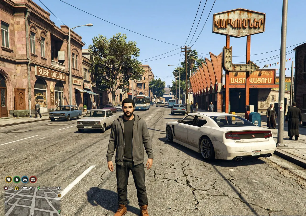 Армянский GTA готовится к запуску первая open world игра про Ереван главный герой рэпер Мишо В армянском геймдеве стартовал масштабный проект разрабатывается первая open world компьютерная игра действие которой происходит в Ереване Главного героя в игре озвучивает и воплощает рэпер Мишо Продюсер проекта Рафаэль Тадевосян а релиз игры запланирован на декабрь 2026 года Игрокам будет доступен практически полностью воссозданный Ереван в формате открытого мира можно свободно перемещаться по городу взаимодействовать с персонажами и влиять на развитие сюжета В центре истории герой по имени Артур с непростым прошлым который пытается изменить свою жизнь Проект объединяет свободный геймплей реалистичное управление автомобилями живой городской мир с NPC и оригинальный саундтрек В ближайшее время разработчики обещают выпустить первый тизер игры t me economyofarmenia