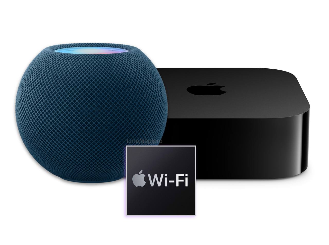 #слухи от Марка Гурмана: Apple обновит в 2025 году  tv 4K и HomePod mini с новым собственным WiFi+Bluetooth модемом  Инсайдер Bloomberg пока не указывает точных сроков релиза устройств, но уточняет, что новый чип связи, называемый внутри компании "Proxima" – будет добавлен в iPhone «позднее в следующем году». Это может говорить о том, что модем выйдет на HomePod mini и телеприставке  tv до сентября. Новинку также стоит ожидать внутри iPad и Mac уже в 2026 году.  Компонент будет поддерживать WiFi 6E. Его использование позволит устройствам Apple для   Умного дома лучше работать вместе и быстрее синхронизировать данные. Но приближающийся WiFi+Bluetooth чип от Apple отличается от модема 5G, который Apple также разрабатывает, хотя в планах объединить их в один.