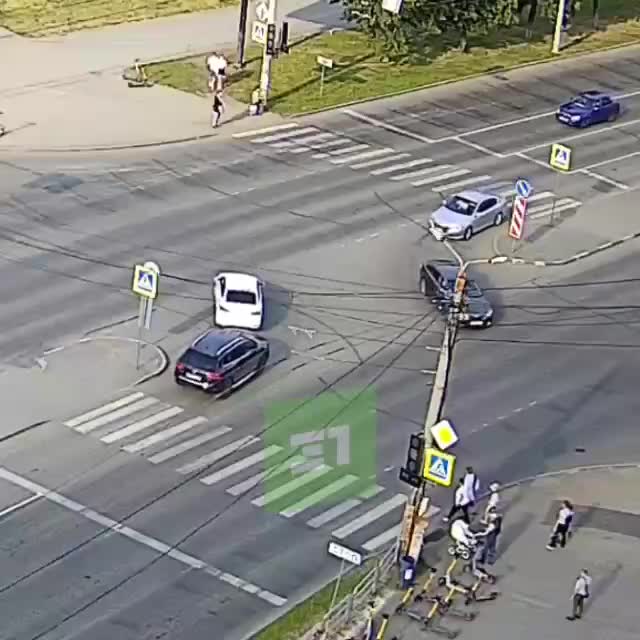 Авария с несколькими автомобилями в Керчи