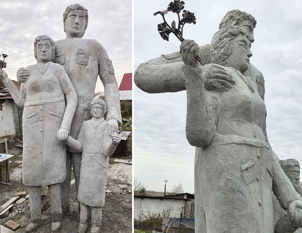 Памятник Семья солдата СВО озадачила Троицк в Челябинской области Местный известный скульптор самоучка Александр Тимофеев предложил безвозмездно передать городу памятник Семья солдата СВО Местные власти устроили опрос в группе ВКонтакте стоит ли устанавливать монумент на улице Ленина Люди высказываются критично и даже обвиняют автора который известен и другими оаботами в городе в кощунстве но есть и те кто защищает скульптора котрый так прочувствовал и проявил инициативу Что скажете вы Поддерживаю не поддерживаю rodinargru