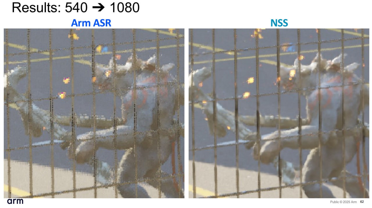 DLSS от ARM Компания анонсировала Neural Super Sampling — первую фирменную технологию ИИ-апскейлинга — она снижает нагрузку на GPU до 50%, повышая резкость и стабильность картинки в играх Технология уже работает в Fortnite, а с 2026 года специальные ускорители будут интегрированы в новые GPU от ARM // ARM идет в наступление