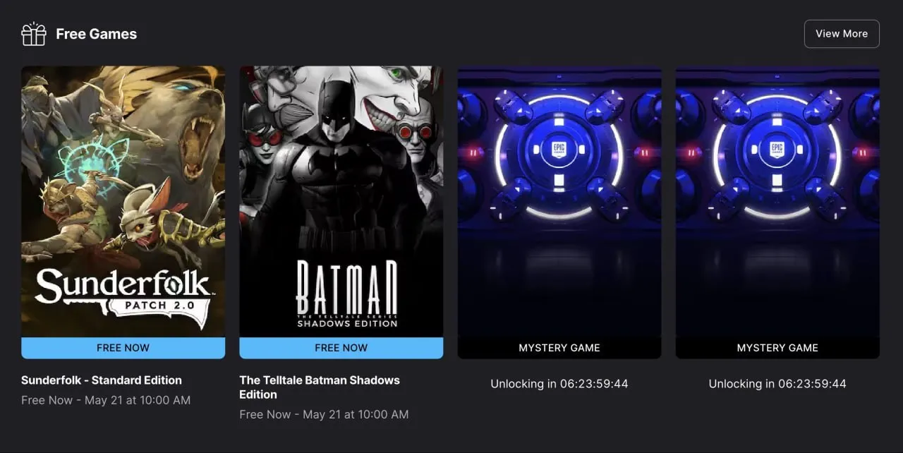 Epic Games Store раздаёт The Telltale Batman Shadows Edition и Sunderfolk в честь крупной распродажи На следующей неделе появится ещё одна причина зайти ради двух игр но мы знаем всем проще купить эти игры в Steam